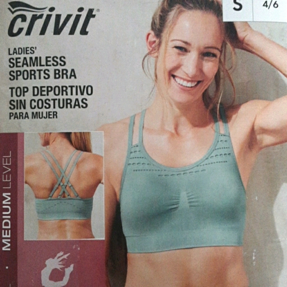 Athletica Green Sports Bra Sz Small